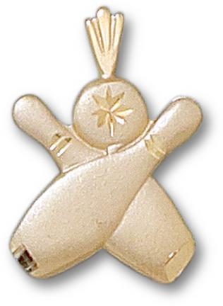 &quot;Bowling Pins and Ball&quot; Pendant - 10KT Gold Jewelry