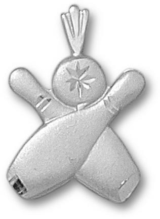 &quot;Bowling Pins and Ball&quot; Pendant - Sterling Silver Jewelry