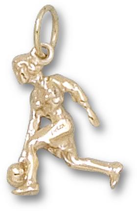 &quot;Female Bowler&quot; Charm - 10KT Gold Jewelry