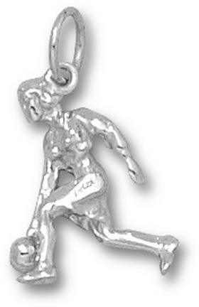 &quot;Female Bowler&quot; Charm - Sterling Silver Jewelry