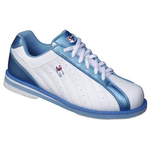 3G Bowling Women's Kicks White/Blue Bowling Shoes