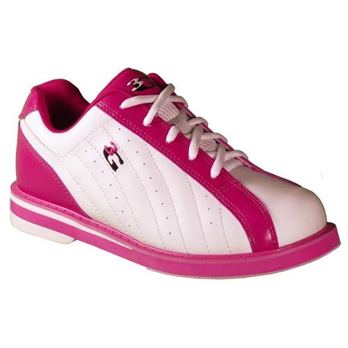 3G Bowling Women's Kicks White/Pink Bowling Shoes