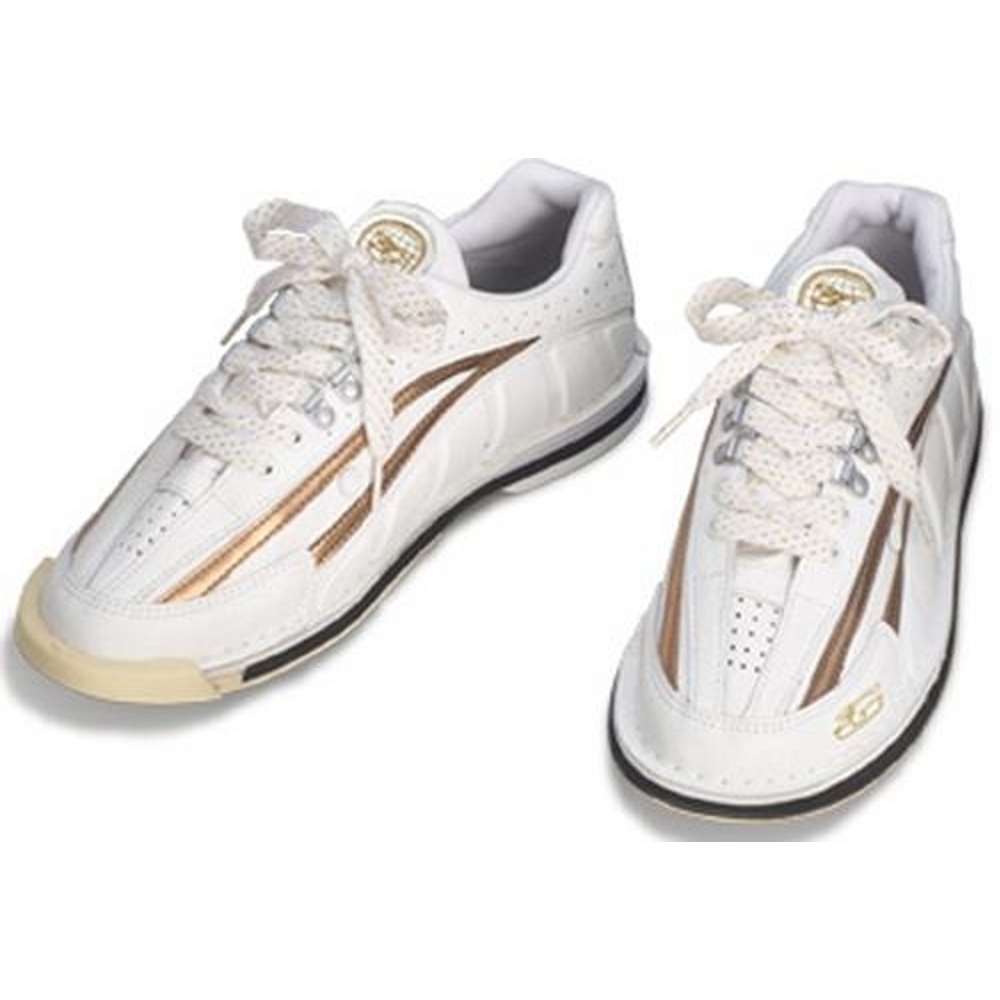 3G Bowling Women's Tour Ultra White/Gold Right Handed 5.5 Only Bowling Shoes