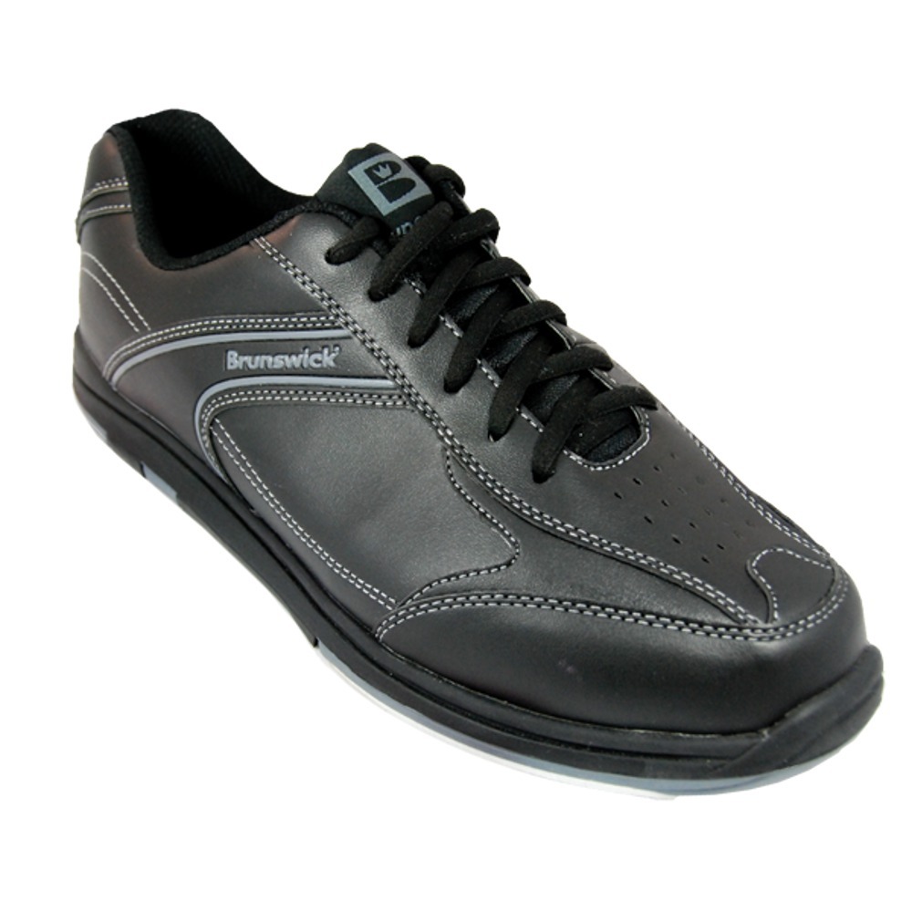 Brunswick Men's Flyer Black Wide Width Bowling Shoes