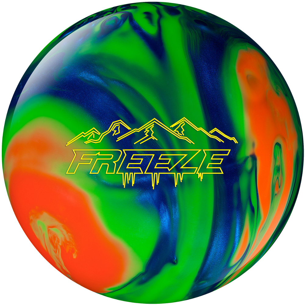Columbia 300 Freeze Pearl Blue/Orange/Green Bowling Balls