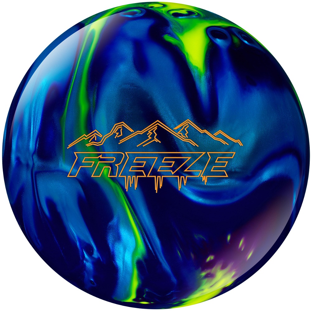Columbia 300 Freeze Pearl Navy/Purple/Yellow Bowling Balls
