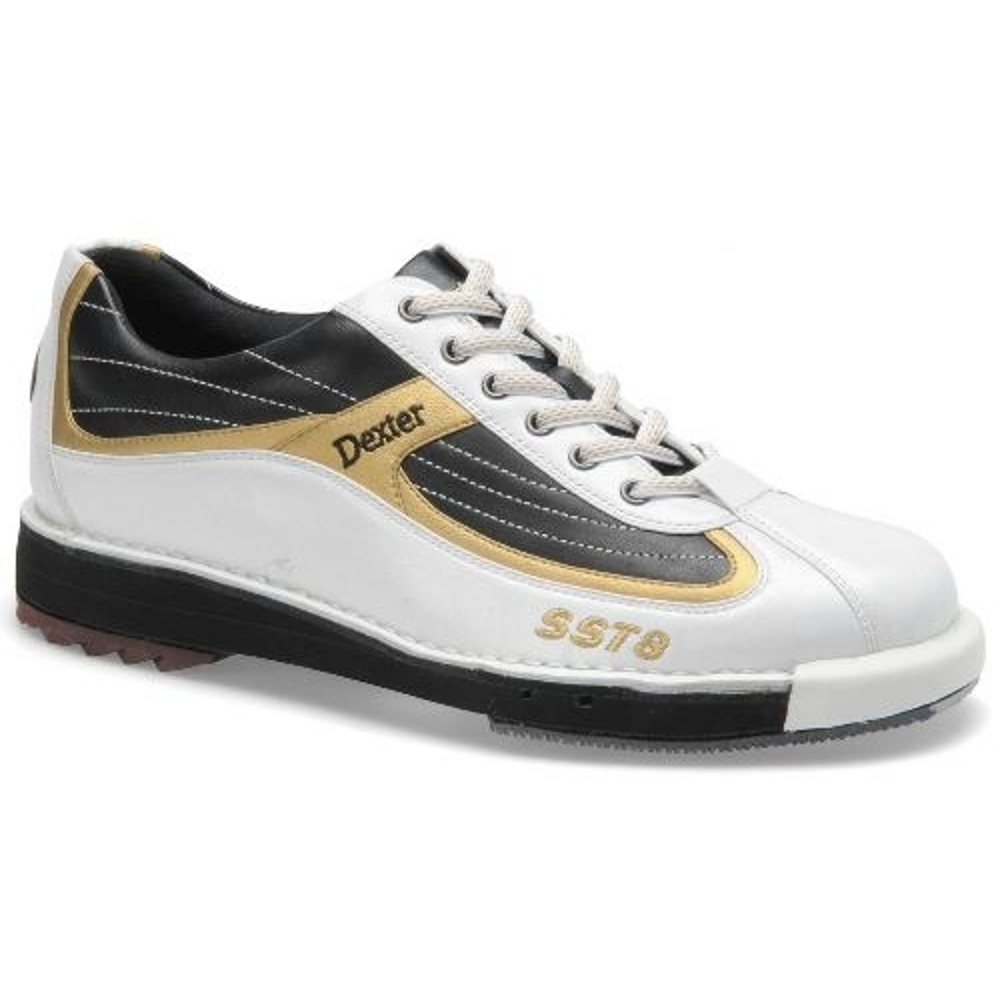 Dexter Men's SST 8 White/Black/Gold Bowling Shoes
