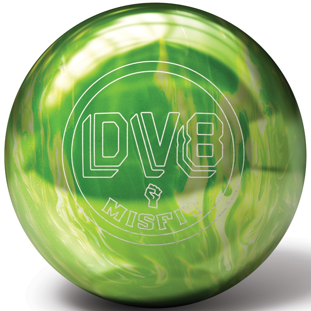 DV8 Misfit Green/White Bowling Balls