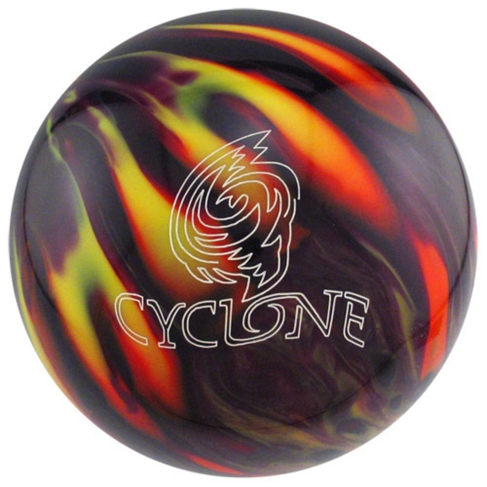 Ebonite Cyclone Purple/Orange/Yellow Bowling Balls